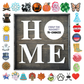 11 X 11 Interchangeable Home Sign - Ebony