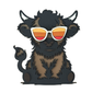 Highland Cow Sunglasses - Magnet