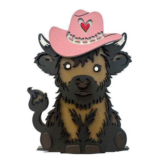 Highland Cow Valentines Day - Magnet