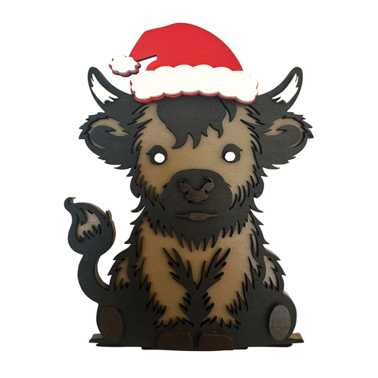 Highland Cow Christmas - Magnet