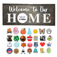 23 X 9 Interchangeable Home Sign - Ebony