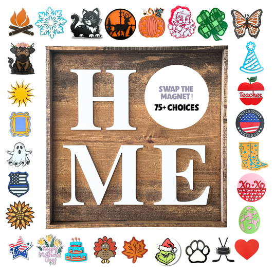 11 X 11 Interchangeable Home Sign - Standard