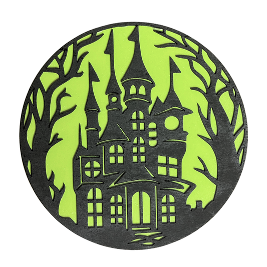 Haunted House - Magnet (Color Choice)