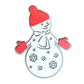 Snowman - Magnet (Color Choice)