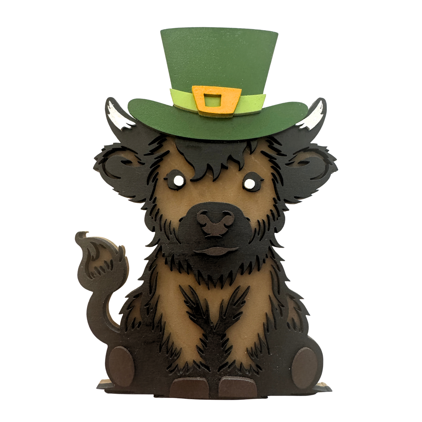Highland Cow St. Patricks Day - Magnet