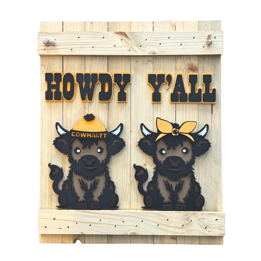 Howdy Y'All Cowhartt - Highland Cow