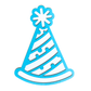 Party Hat - Magnet (Color Choice)