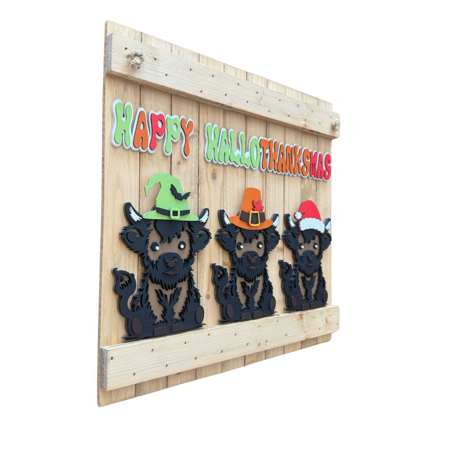 Happy Hallothanksmas - Highland Cow