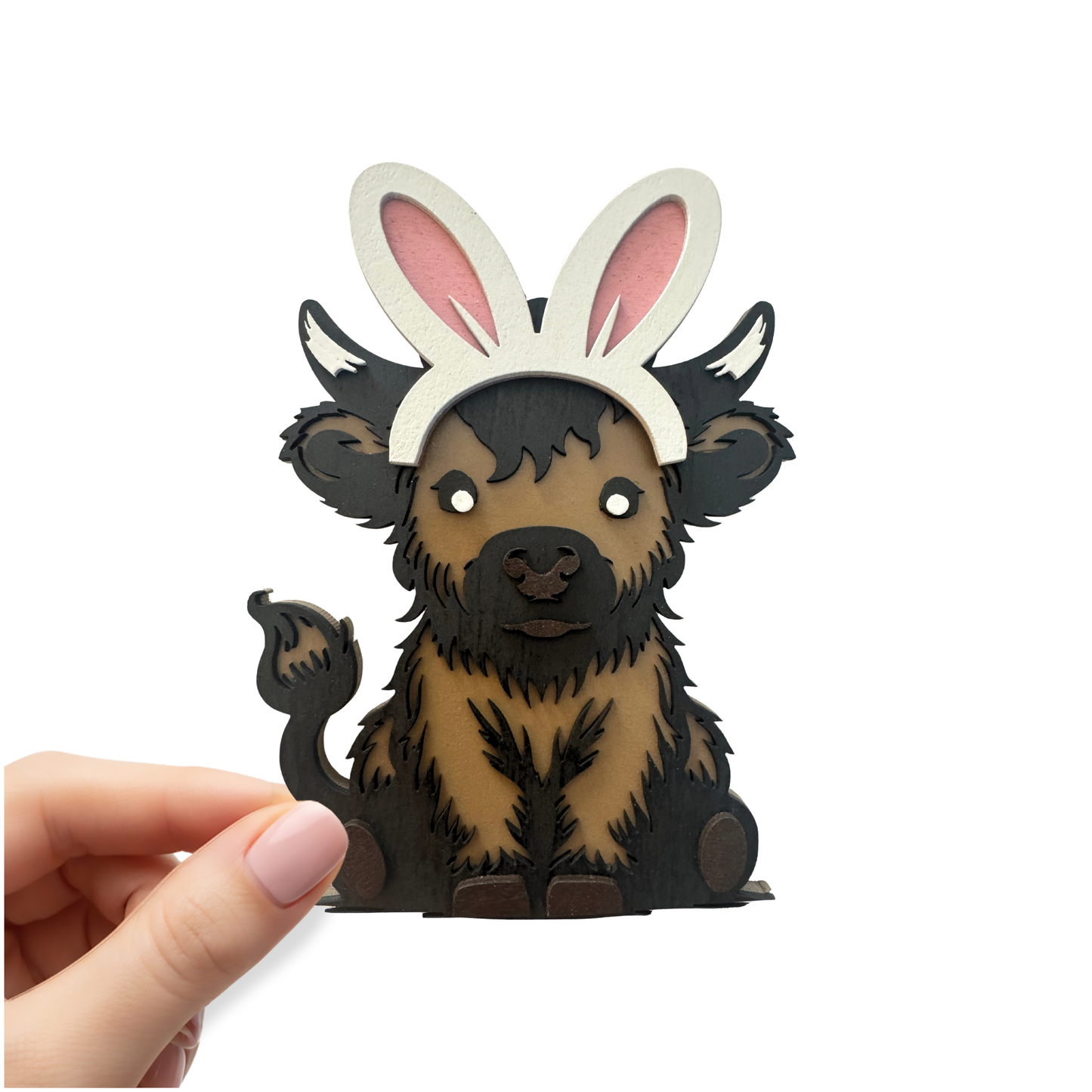 Highland Cow Easter - Magnet