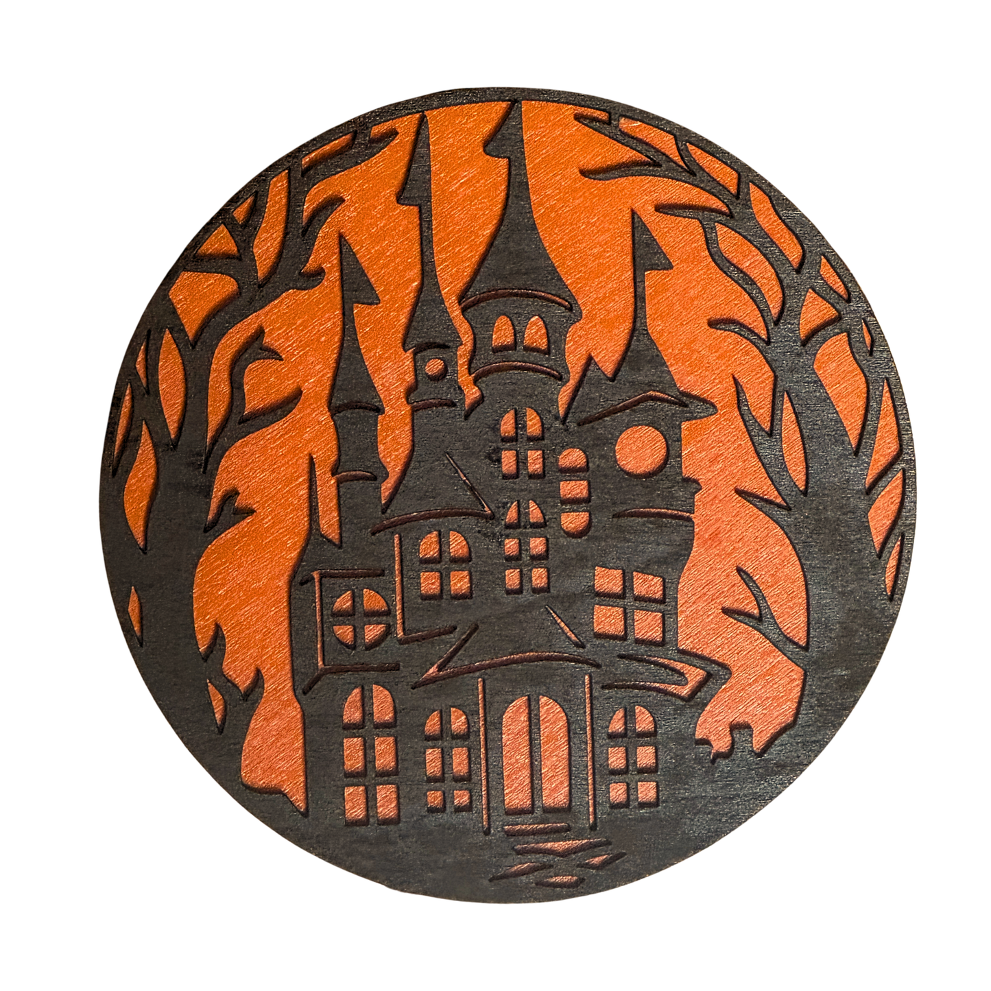 Haunted House - Magnet (Color Choice)