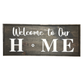 23 X 9 Interchangeable Home Sign - Ebony