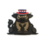 Highland Cow 4th of July - Magnet