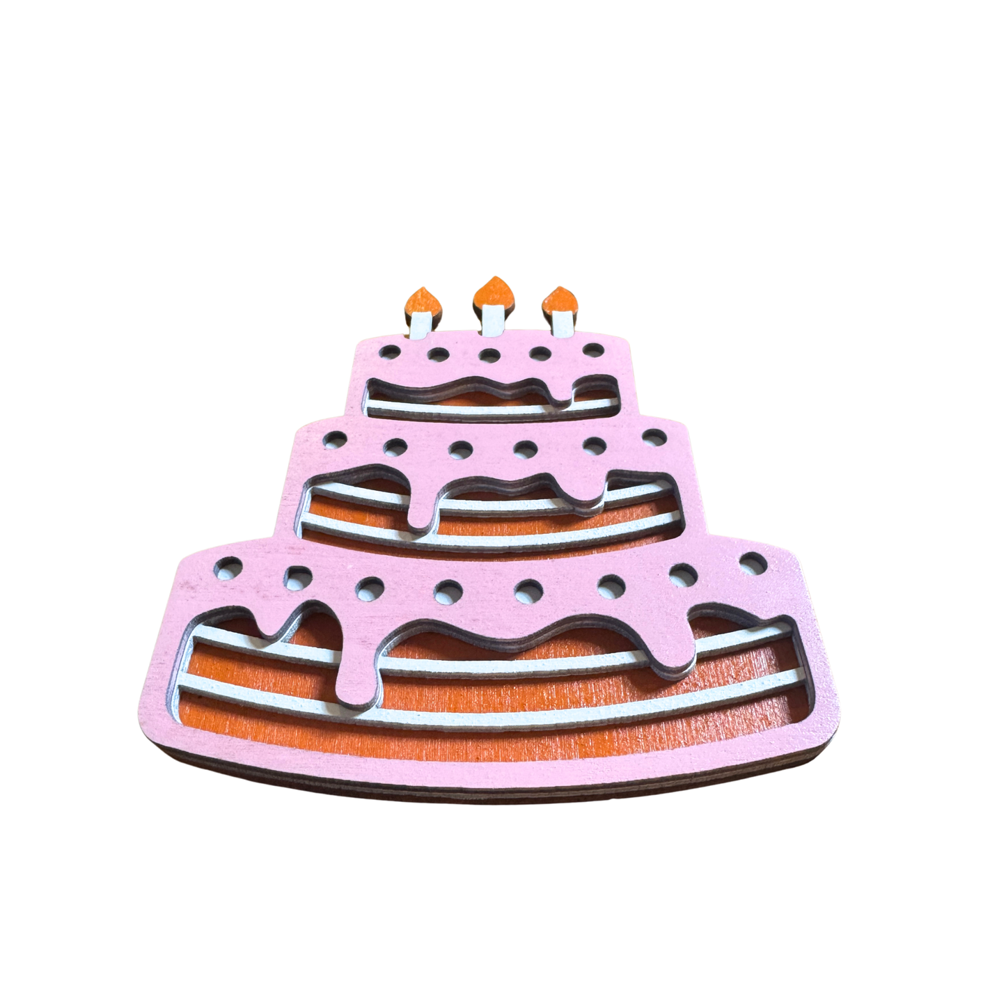 Birthday Cake - Magnet (Color Choice)