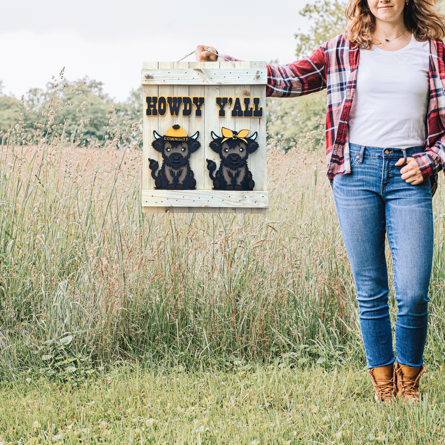 Howdy Y'All Cowhartt - Highland Cow