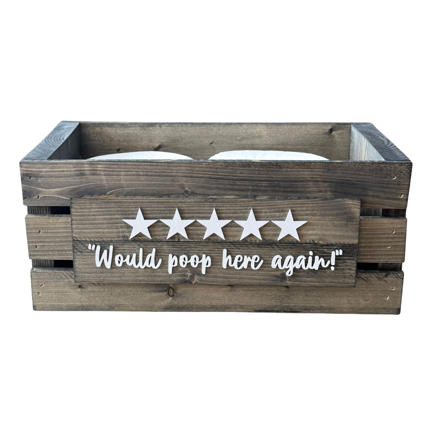 "Would Poop Here Again" - TP Box