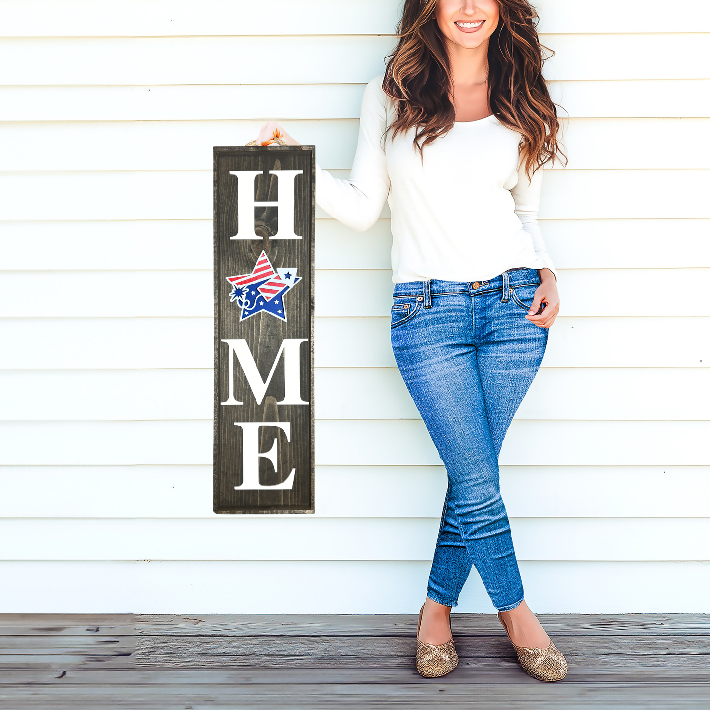 21 X 6 Interchangeable Home Sign - Ebony