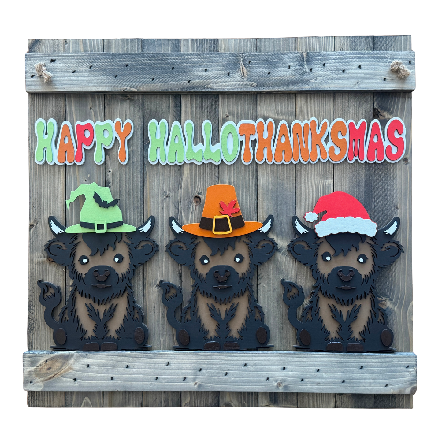 Happy Hallothanksmas - Highland Cow