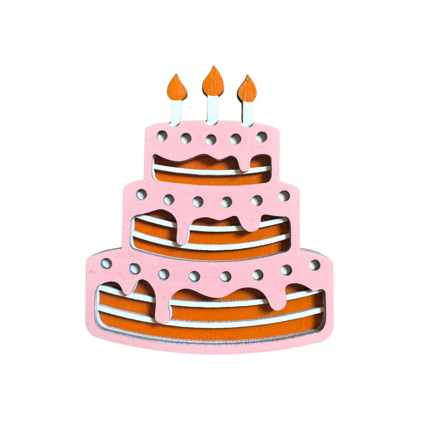 Birthday Cake - Magnet (Color Choice)