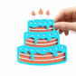 Birthday Cake - Magnet (Color Choice)
