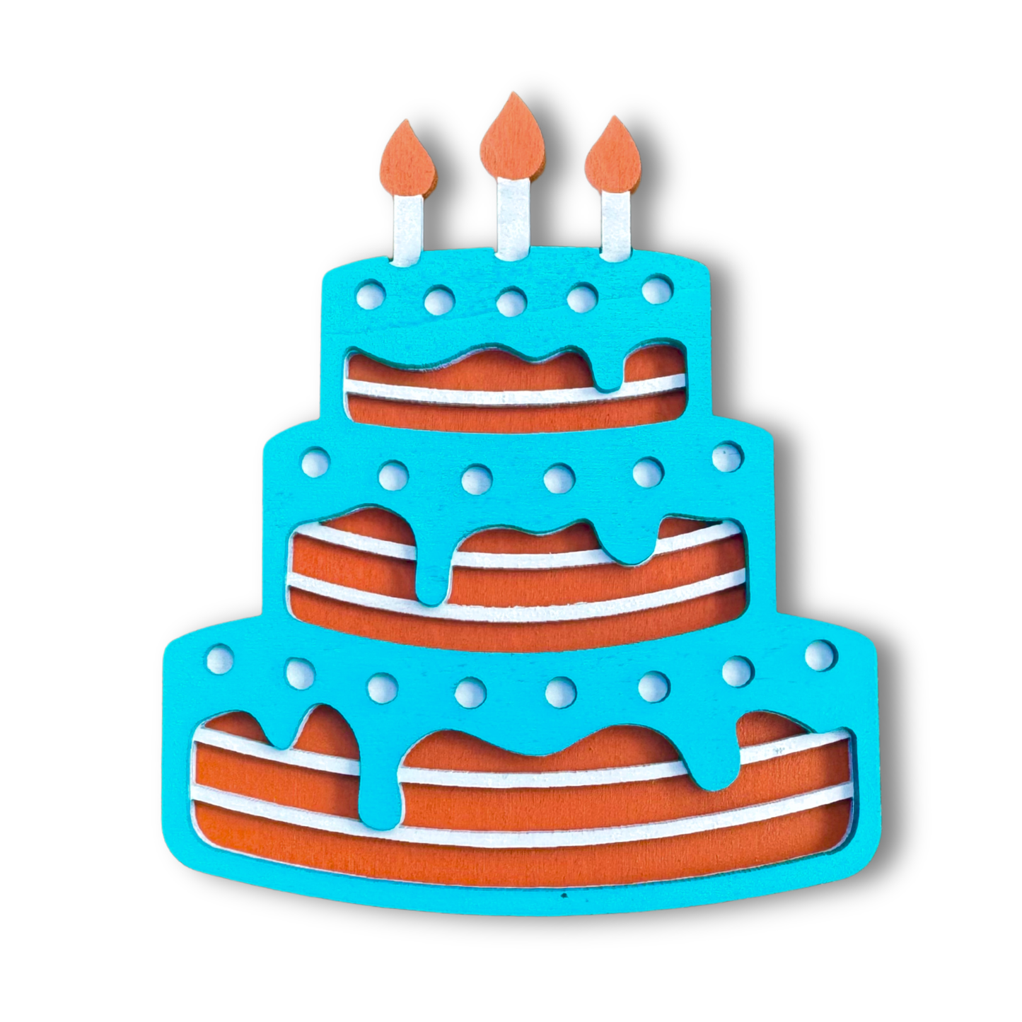Birthday Cake - Magnet (Color Choice)